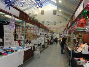 Before refurbishment market stalls