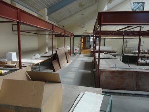 During refurbishment market hall