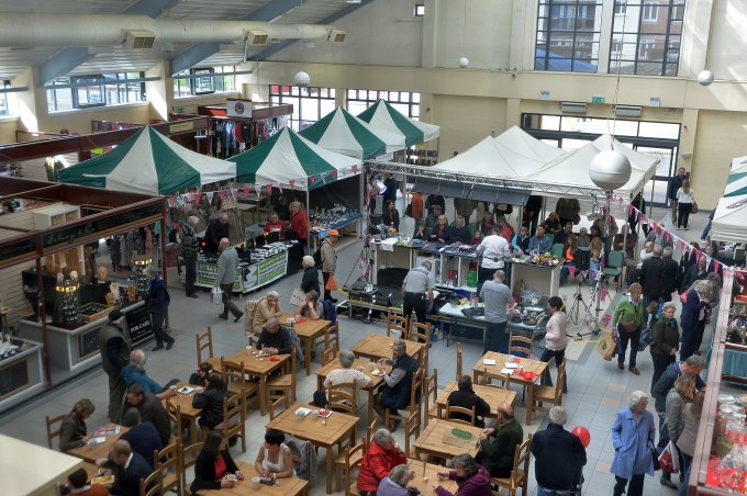 Post refurbishment market hall